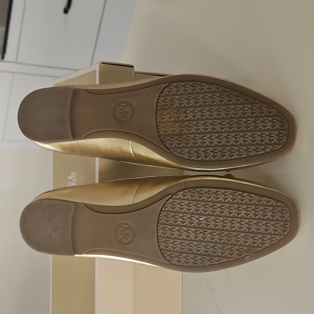 Michael Kors Metallic Gold Flats - Picture 3 of 5
